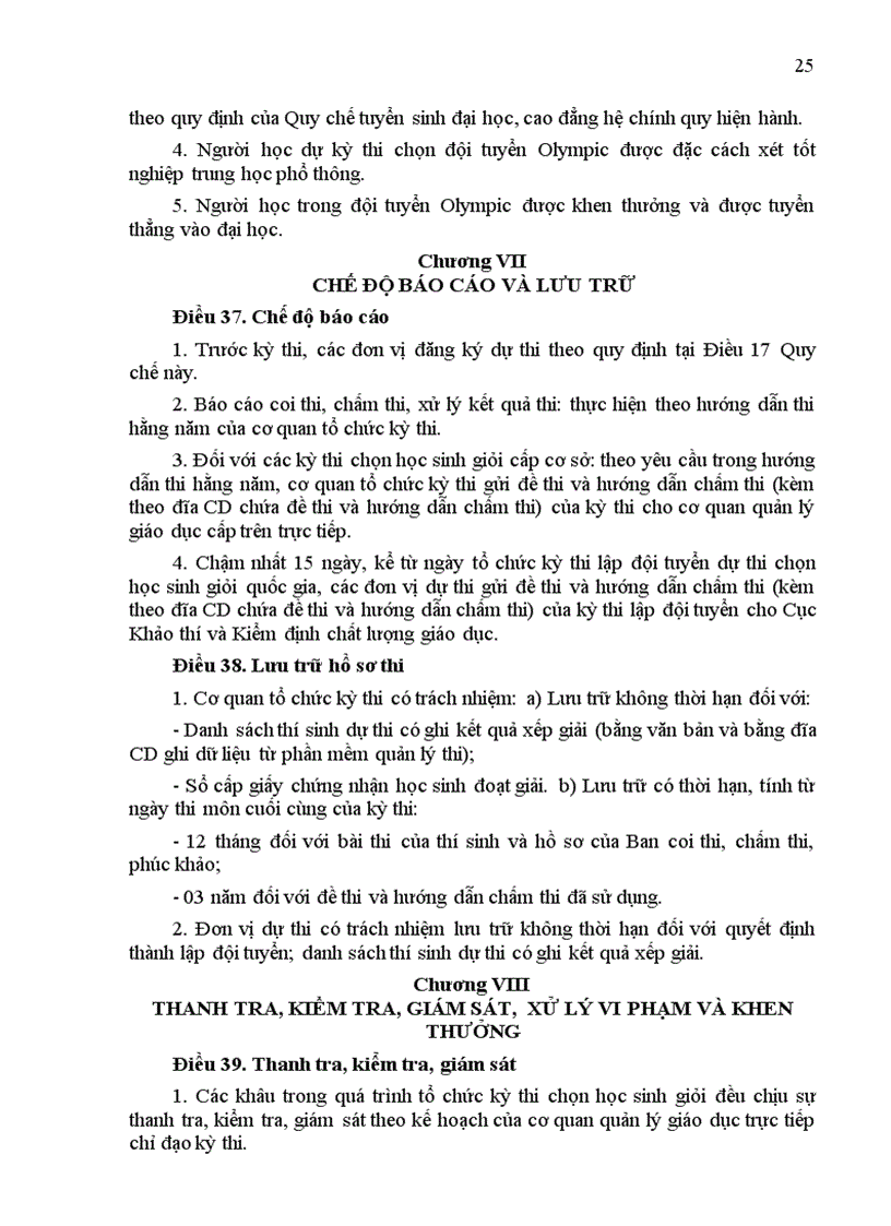 image for page QĐ 52 2006 QD BGDDT Quy chế thi chọn HSG doc