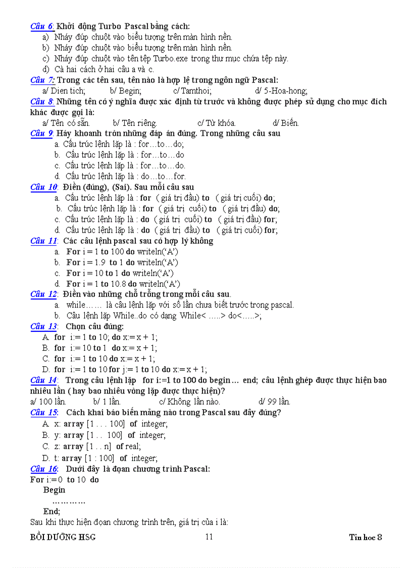 image for page Tài liệu BDHSG môn Tin học 8