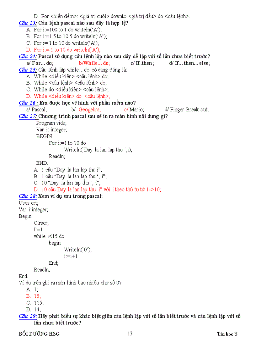 image for page Tài liệu BDHSG môn Tin học 8