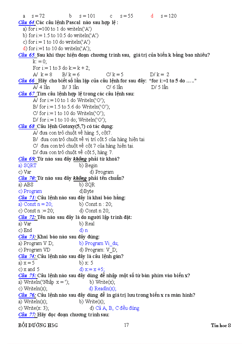 image for page Tài liệu BDHSG môn Tin học 8