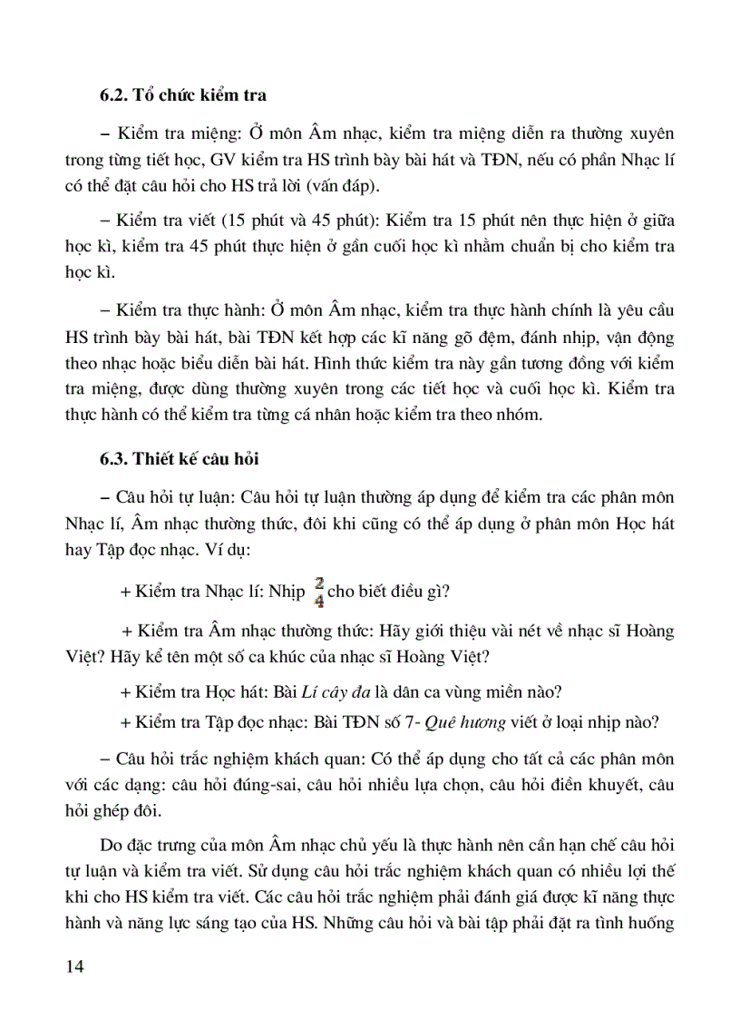 image for page Tài liệu Đổi mới KT ĐG môn Âm nhạc THCS