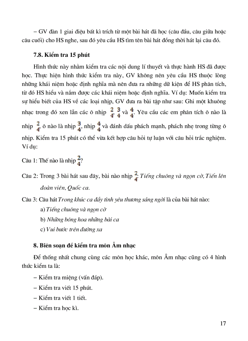 image for page Tài liệu Đổi mới KT ĐG môn Âm nhạc THCS