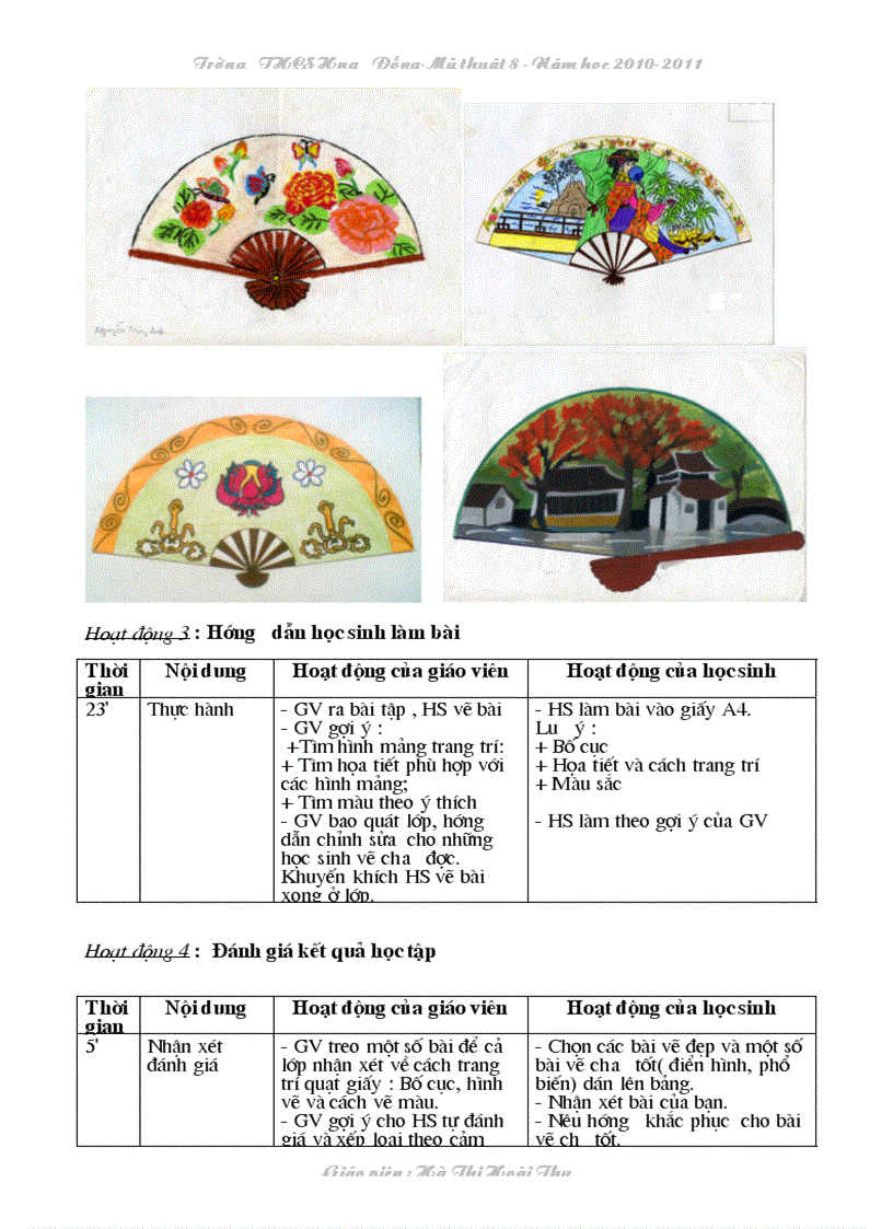 image for page Tiết 1 Trang trí quạt giấy Mỹ thuật 8