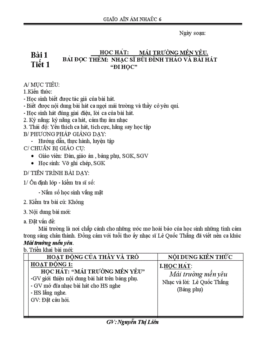 image for page Am nhac 7 theo chuan theo PPCT 2011 2012 tiet 1 19