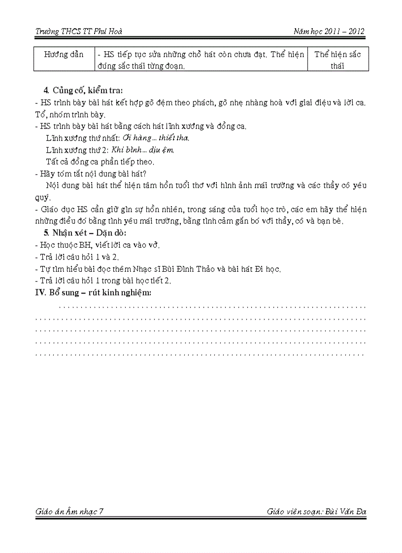 image for page Âm nhạc 7 tuần 1 tiết 1 1