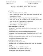 Bản cam kết thực hiện nội quy của HS 1