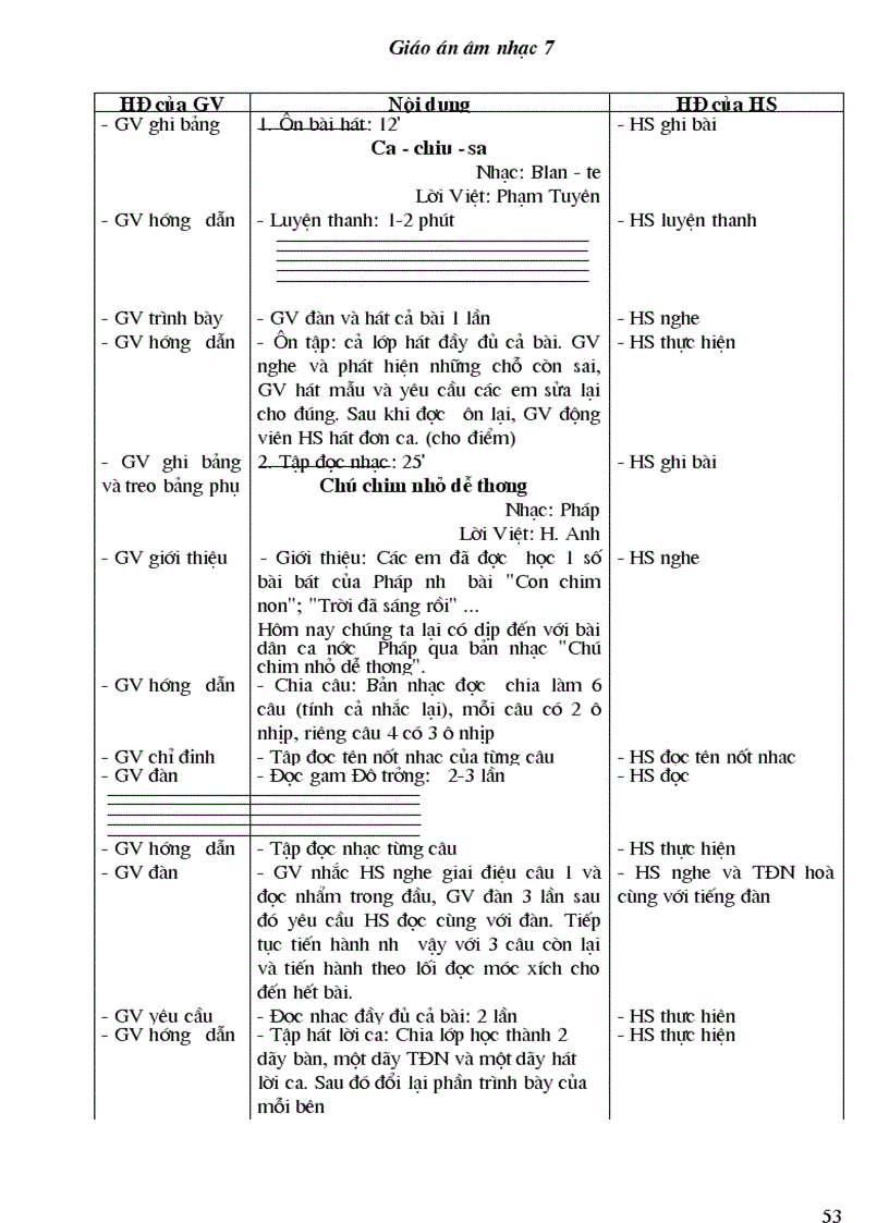 image for page Bộ giáo án âm nhạc lớp 7 1