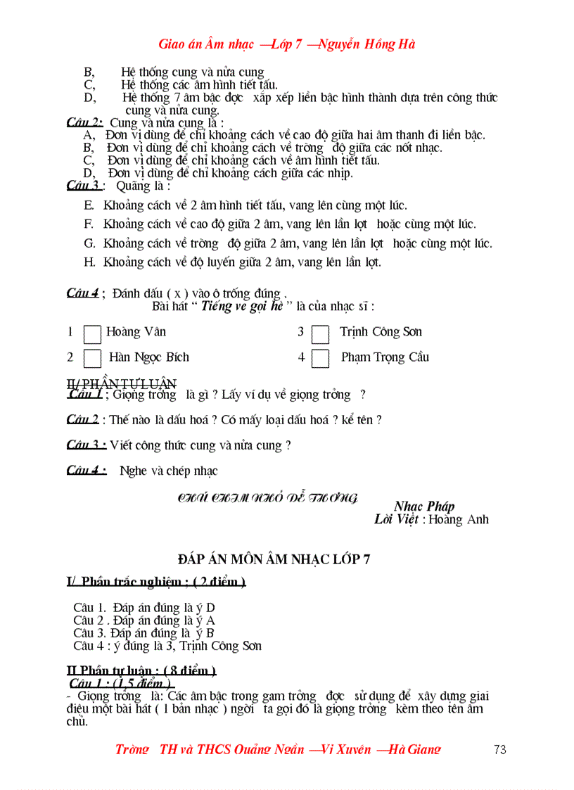 image for page Ga am nhac lop 7 hoc ky ii moi