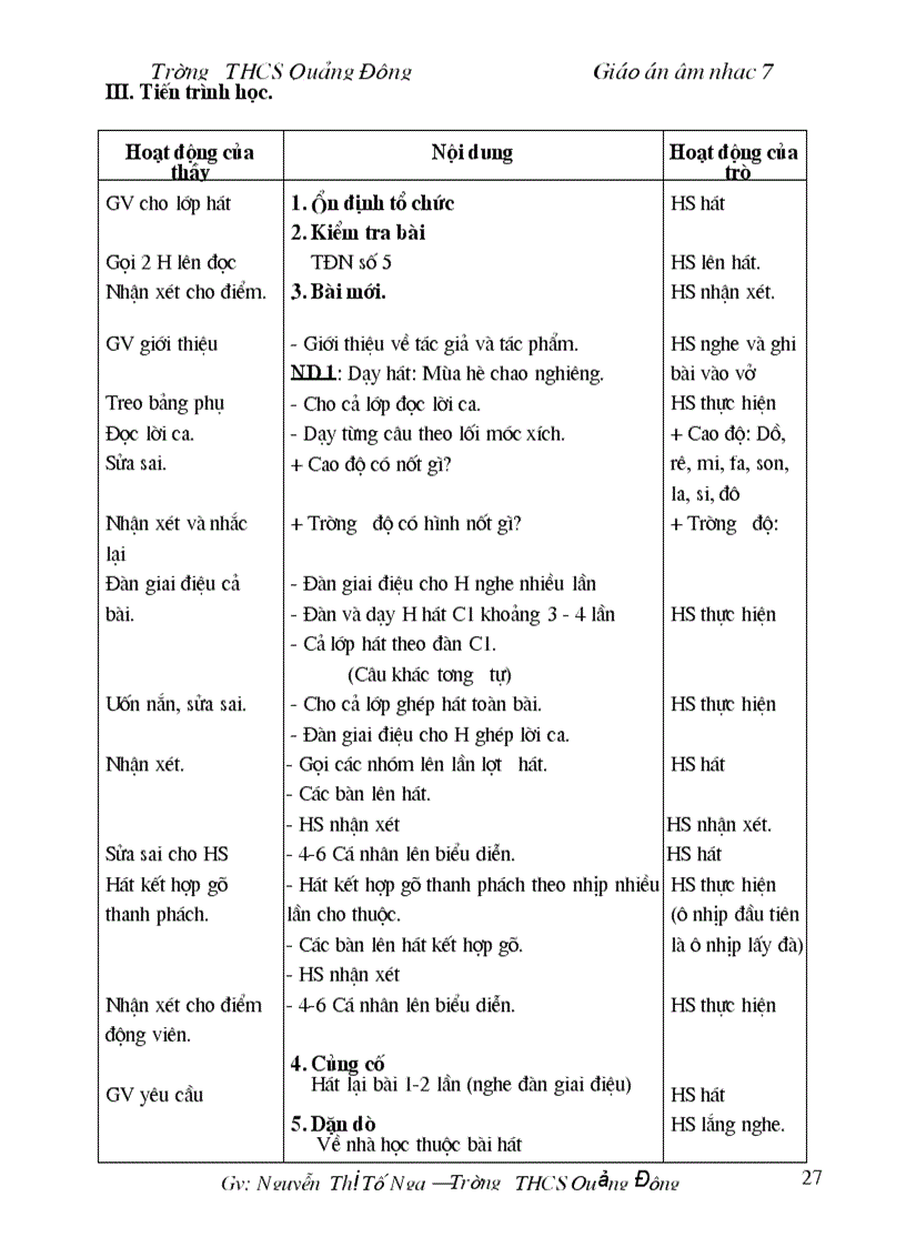 image for page Giao an Am nhac 7 Ca nam 1