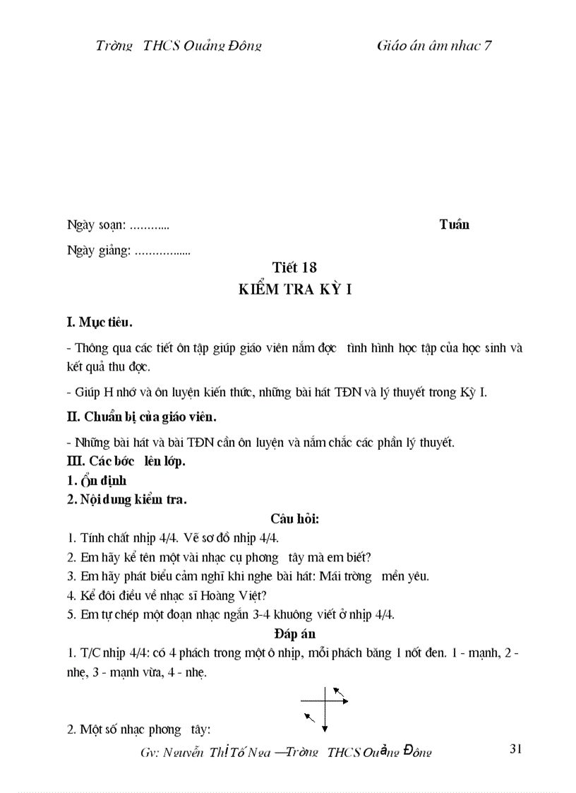 image for page Giao an Am nhac 7 Ca nam 1