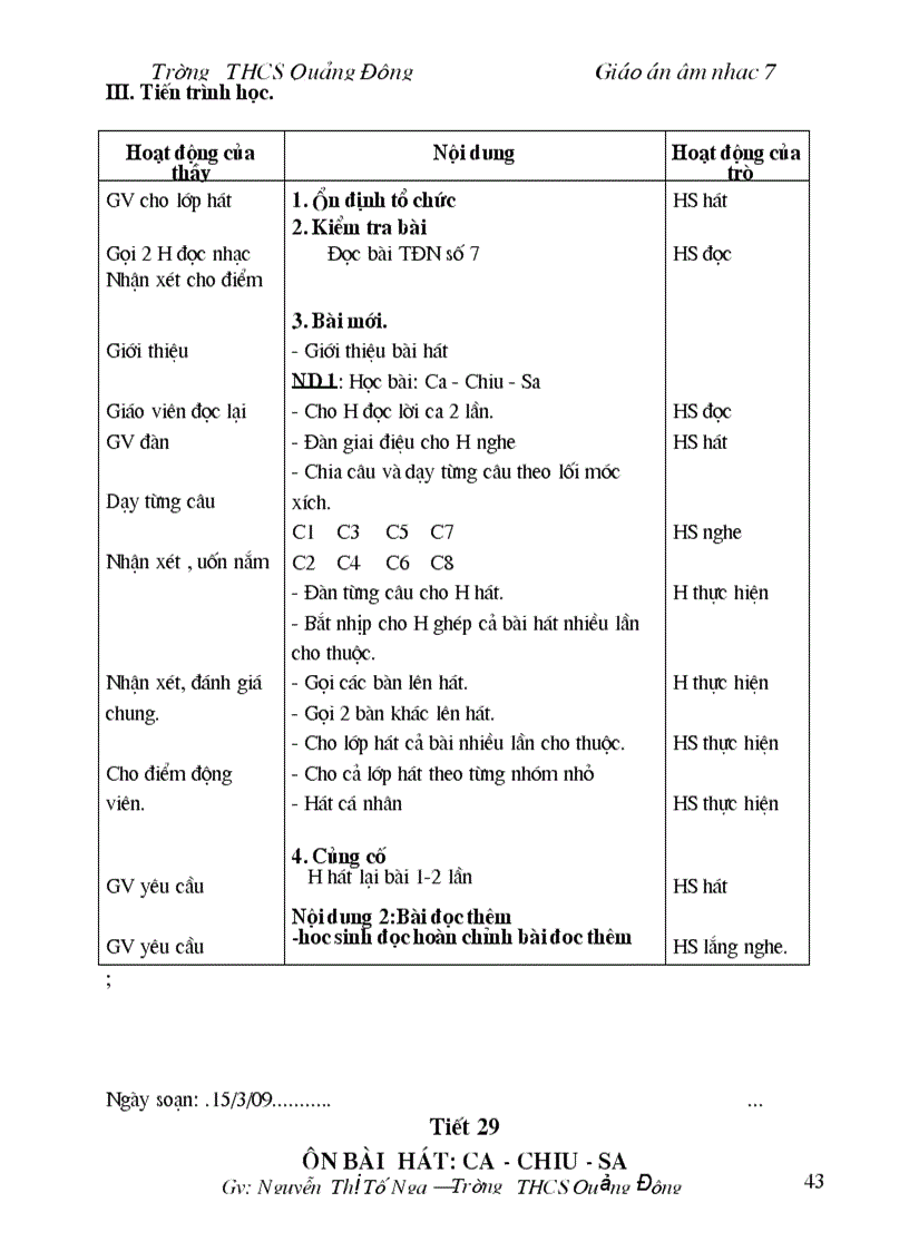 image for page Giao an Am nhac 7 Ca nam 1