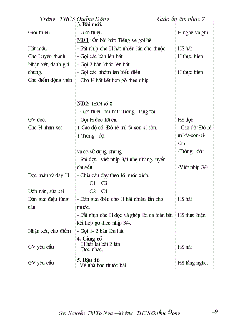 image for page Giao an Am nhac 7 Ca nam 1