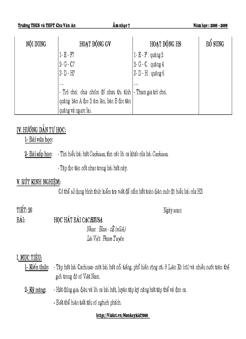 image for page Giáo án âm nhạc 7 hk ii