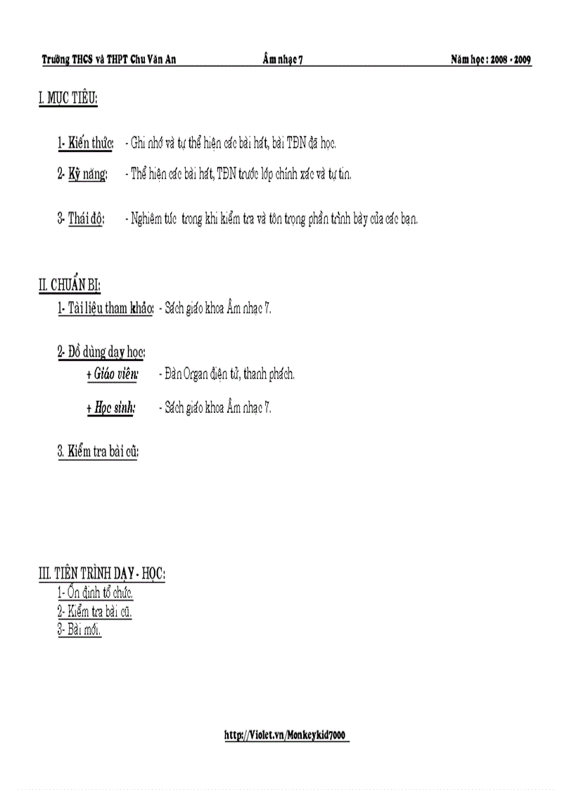 image for page Giáo án âm nhạc 7 hk ii