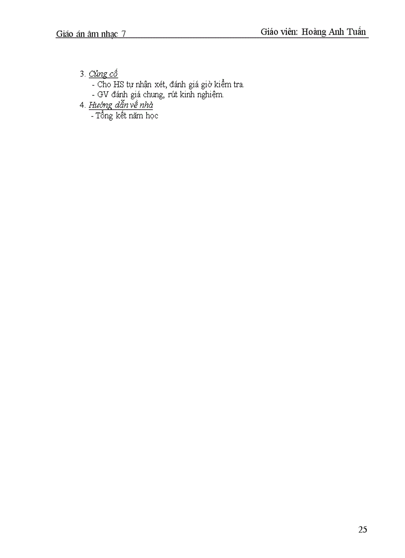 image for page Giáo án Âm nhạc 7 kỳ 2