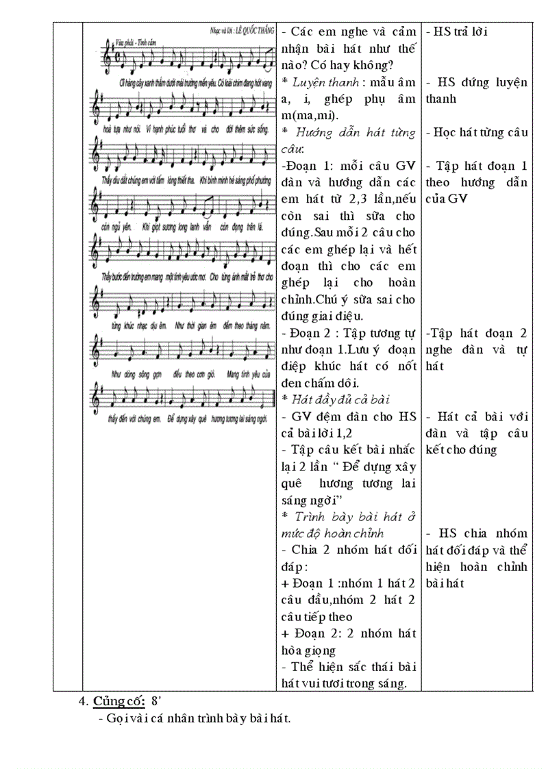 image for page Giáo án âm nhạc HKI lớp 7