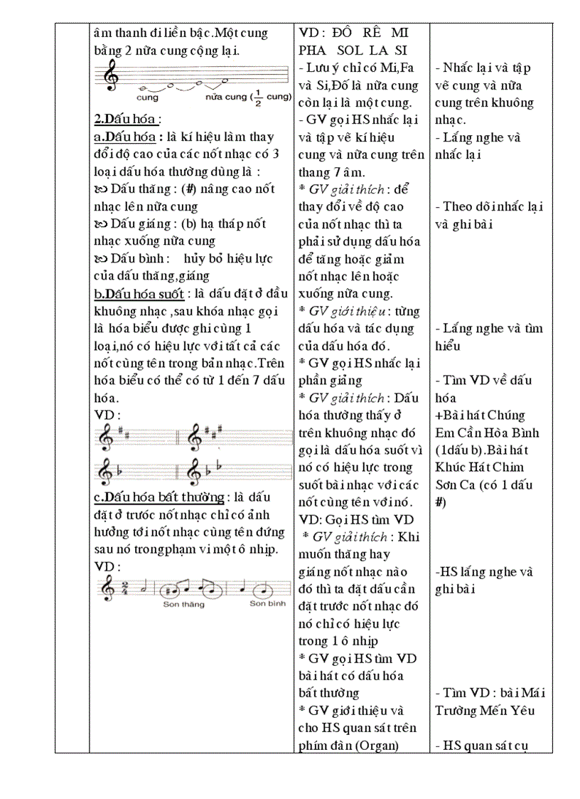 image for page Giáo án âm nhạc HKI lớp 7