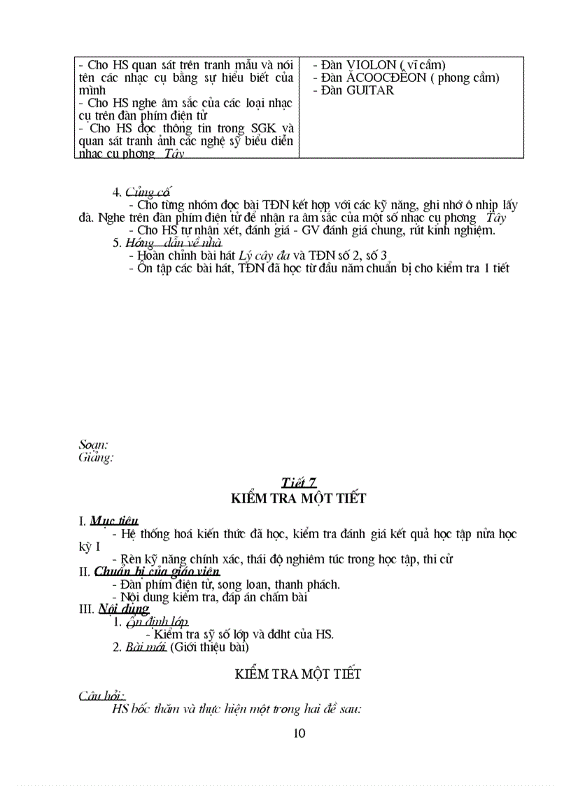 image for page Giao an âm nhac lơp 7