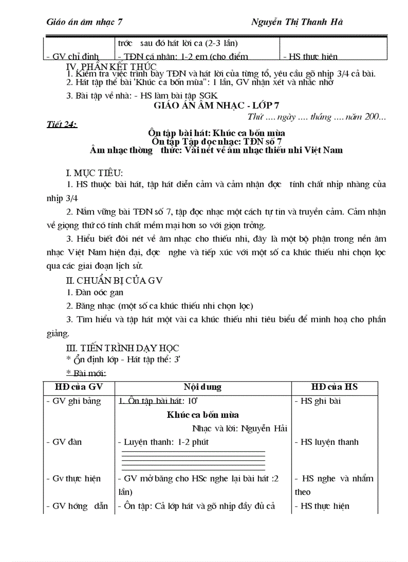 image for page Giao an Am Nhac