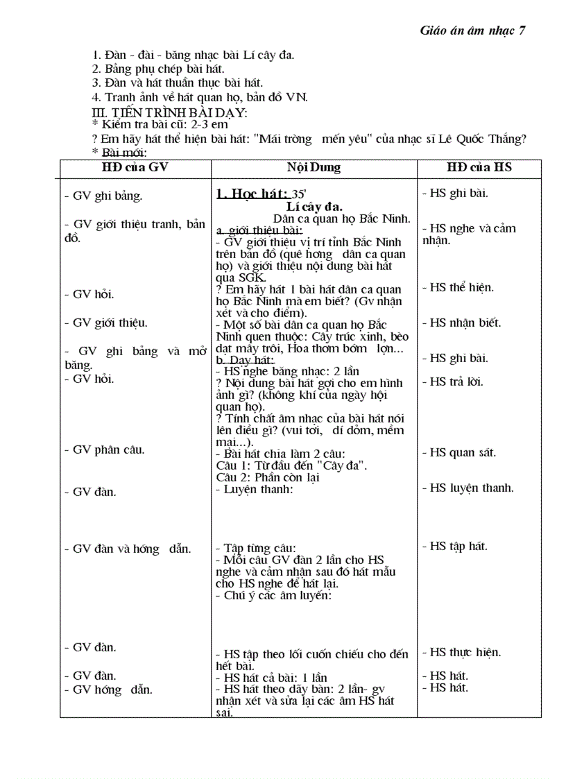 image for page Giáo án âm nhạc7 cả năm