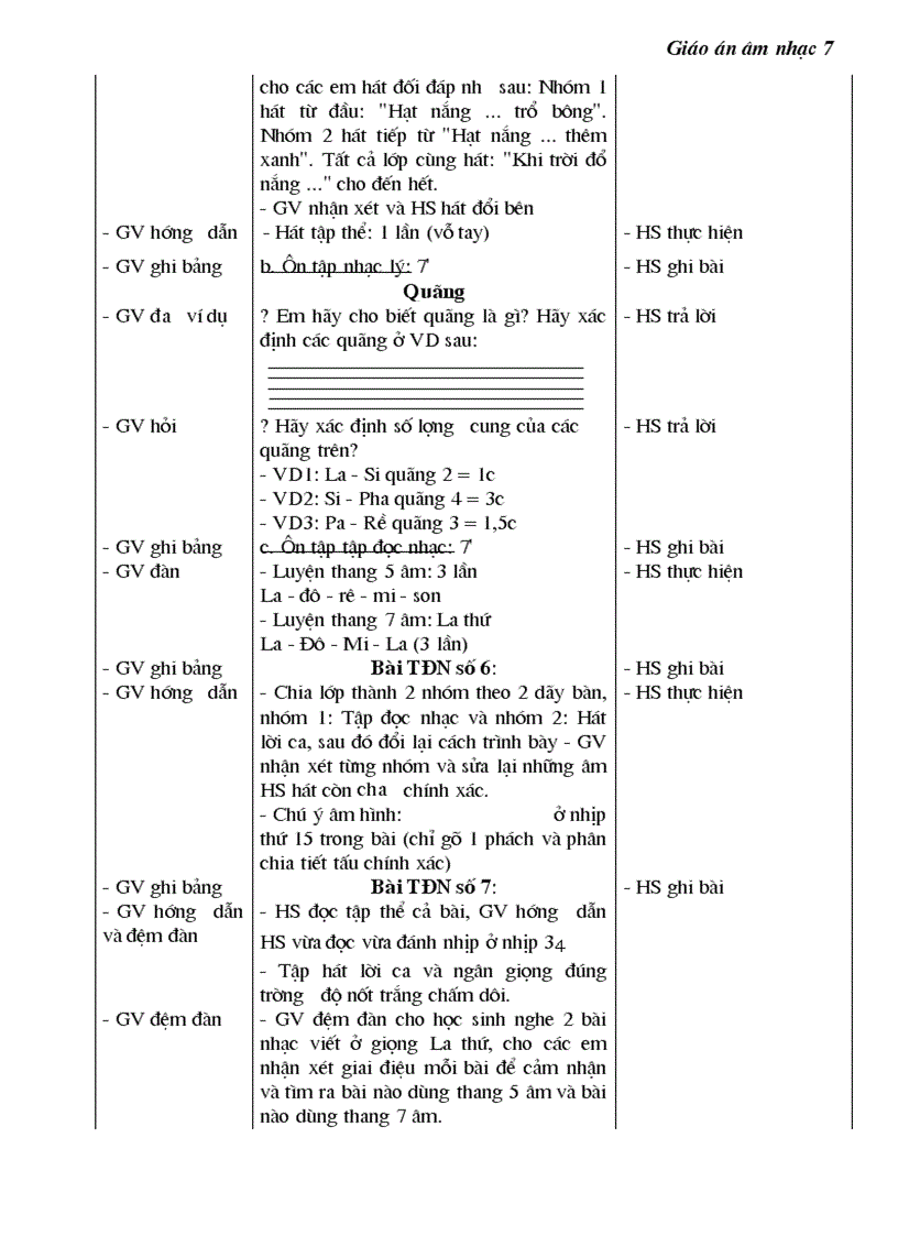 image for page Giáo án âm nhạc7 cả năm