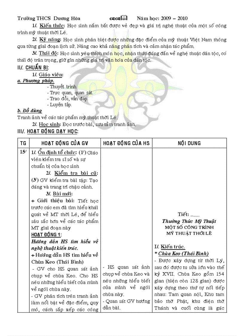 image for page Giao an mi thuat 8