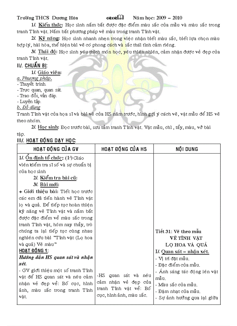 image for page Giao an mi thuat 8