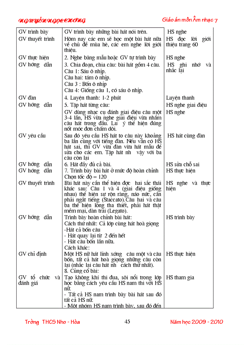 image for page Giao an NHAC 7 2009 2010 doc