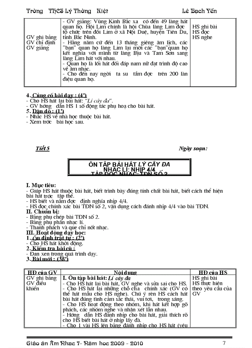 image for page Giáo án nhạc 7 hot
