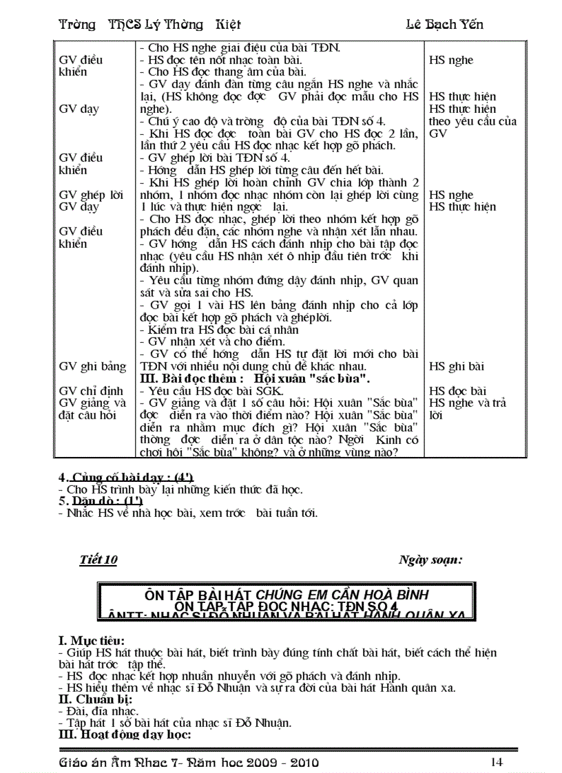 image for page Giáo án nhạc 7 hot