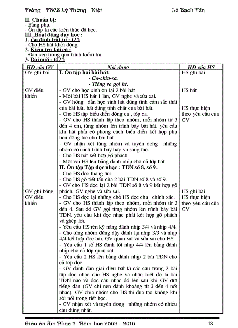 image for page Giáo án nhạc 7 hot