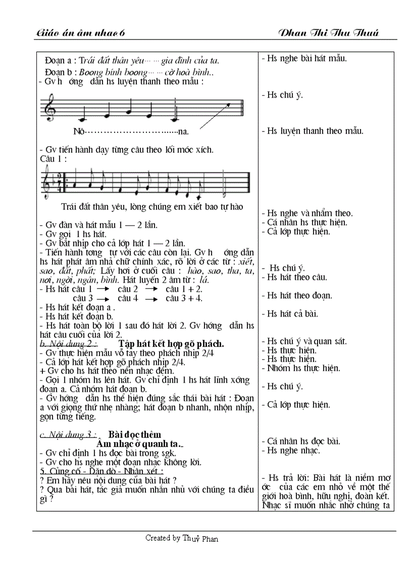 image for page Giáo án ÂM nhạc 6 1