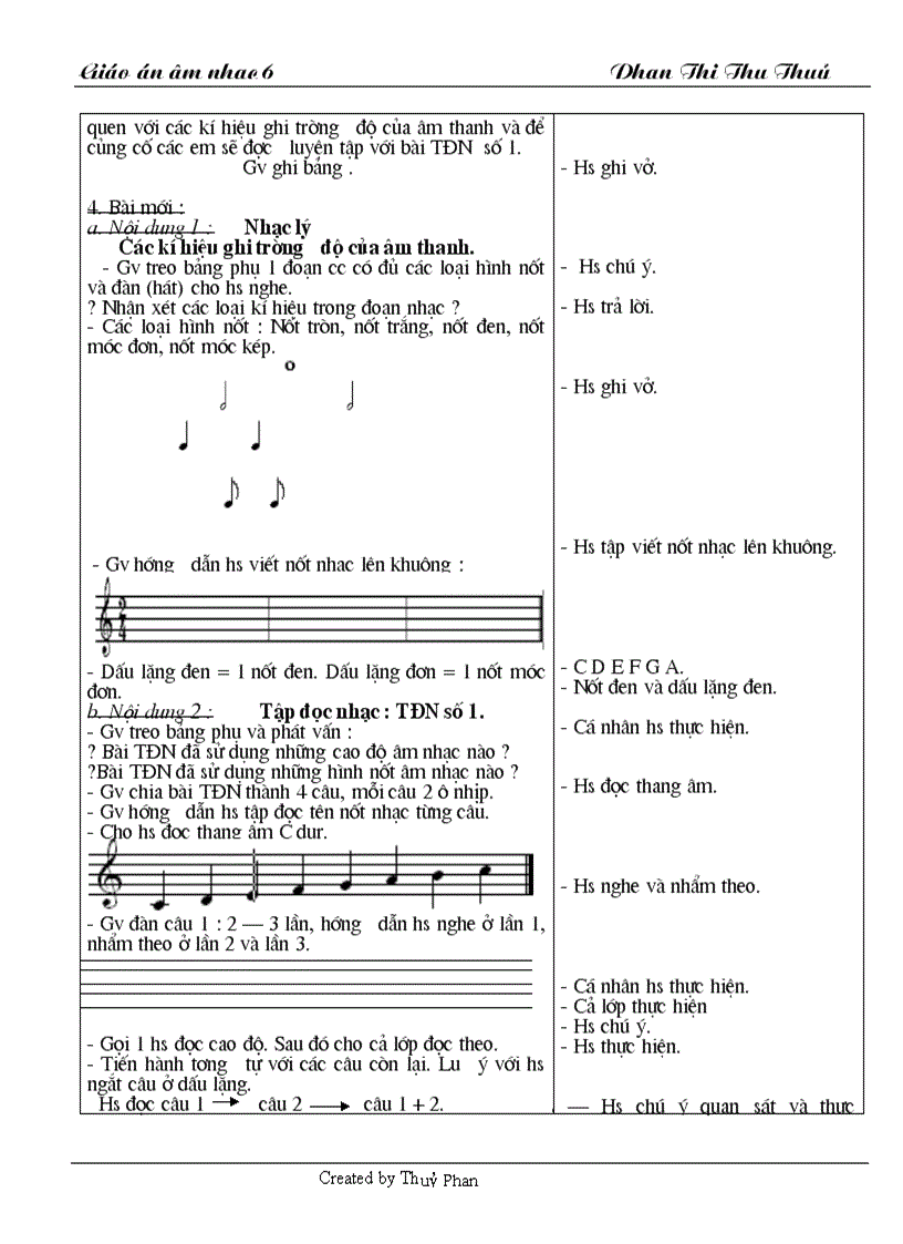 image for page Giáo án ÂM nhạc 6 1