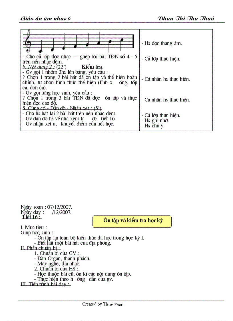 image for page Giáo án ÂM nhạc 6 1