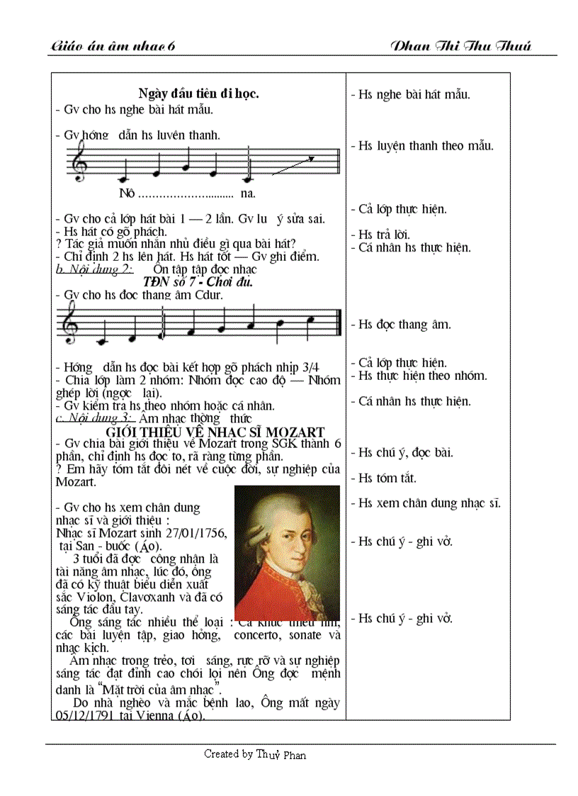 image for page Giáo án ÂM nhạc 6 1