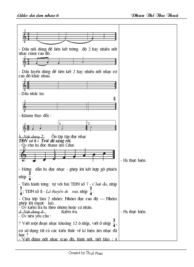 image for page Giáo án ÂM nhạc 6 1