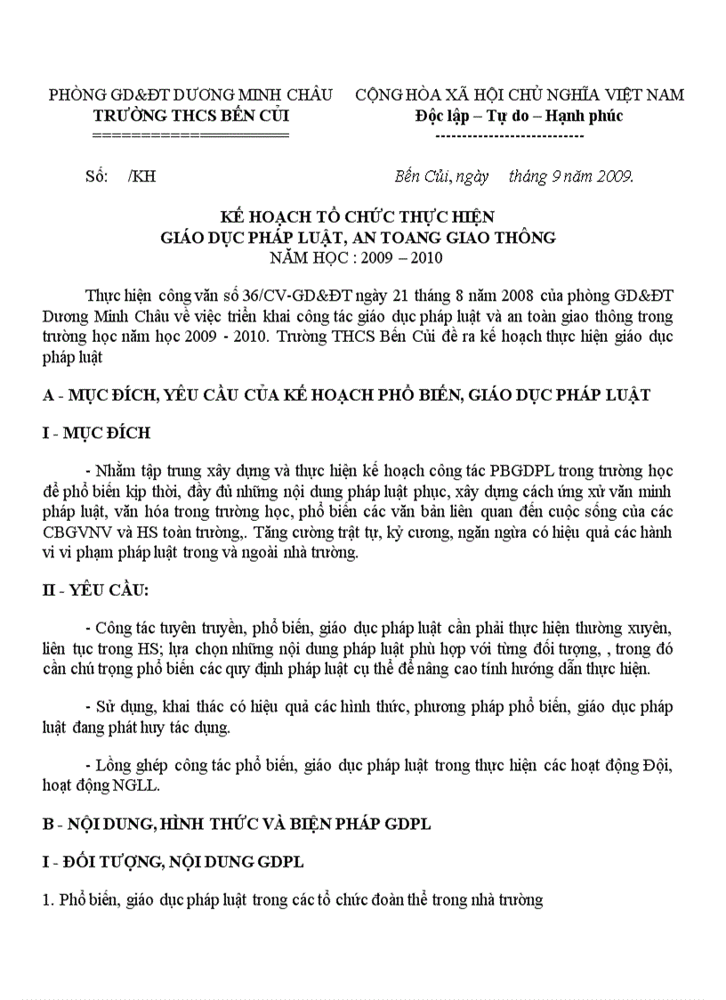 image for page KH giáo dục pháp luật và ATGT