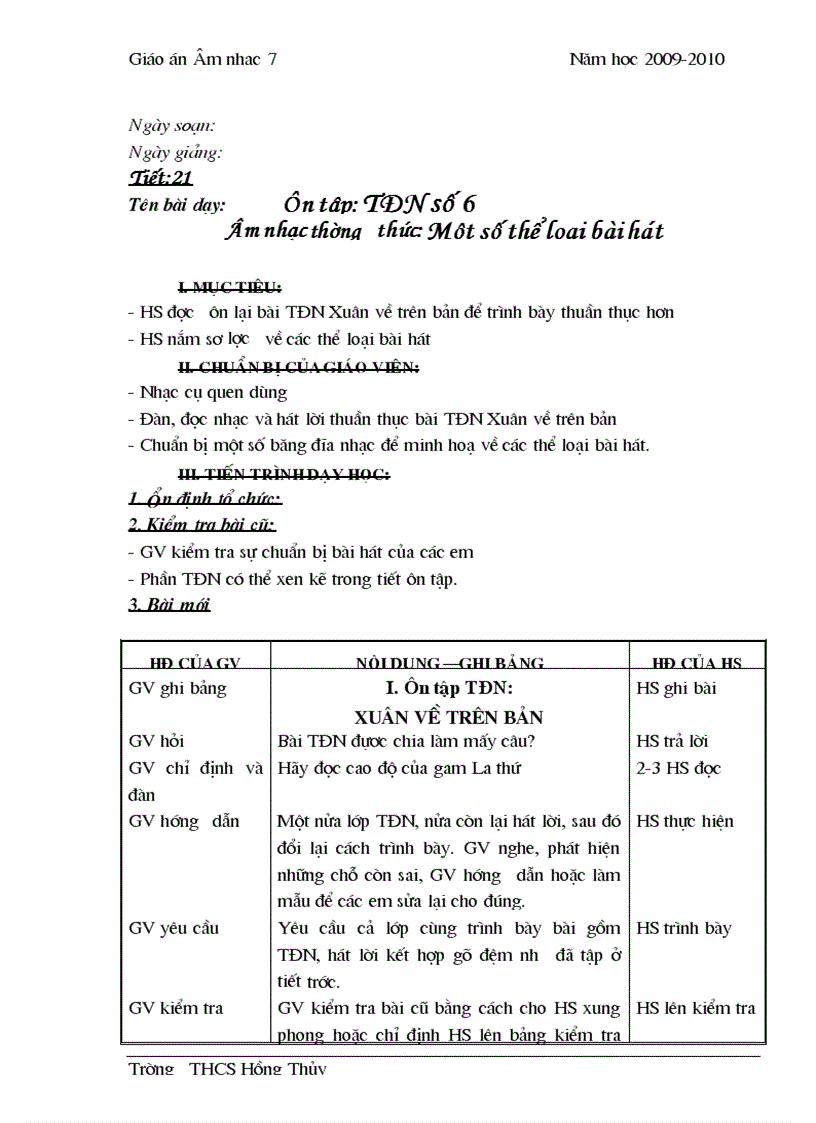 image for page Nhạc 7 2009 2010