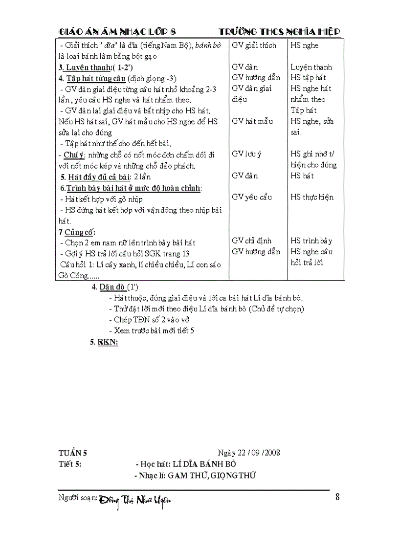 image for page Toàn Tập giáo án lớp 8