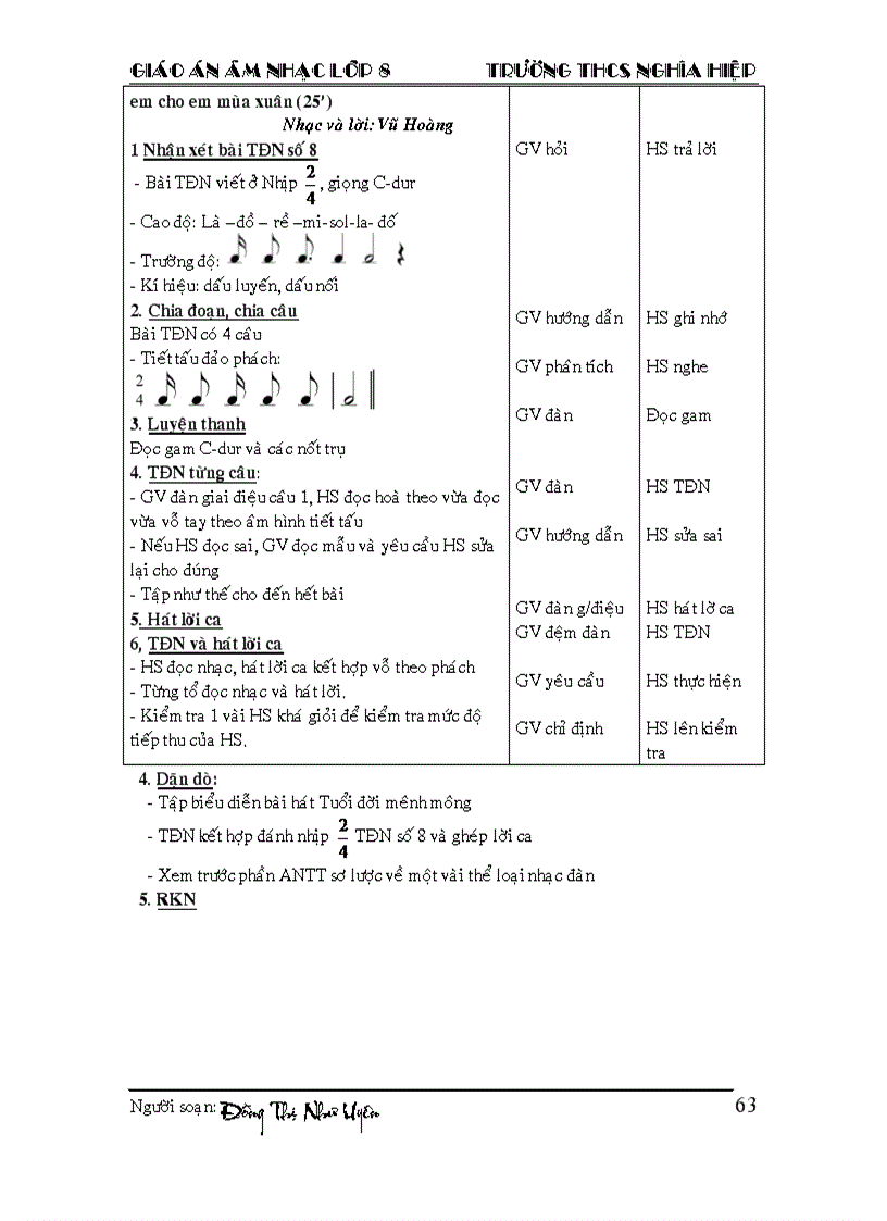 image for page Toàn Tập giáo án lớp 8