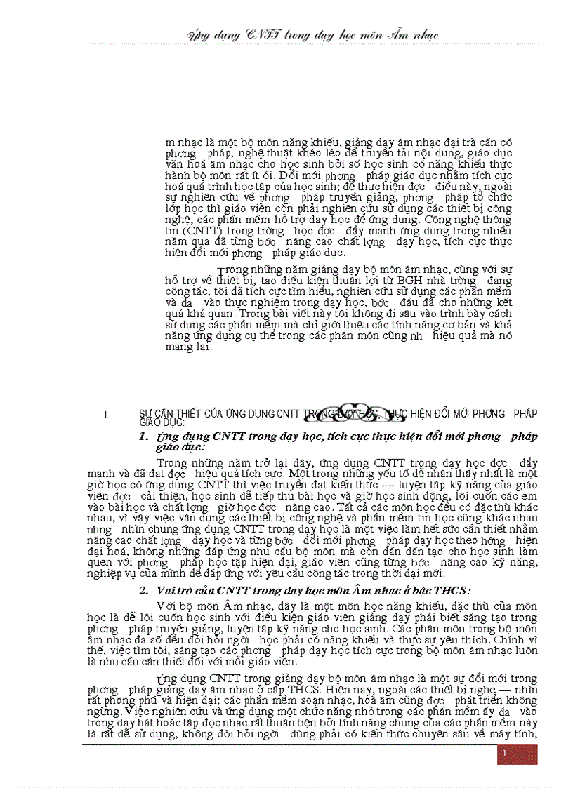 image for page UDCN TT trong môn âm nhạc