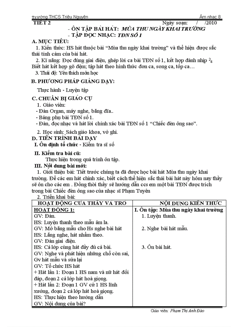 image for page Âm nhạc 8 HKI theo chuẩn KTKN
