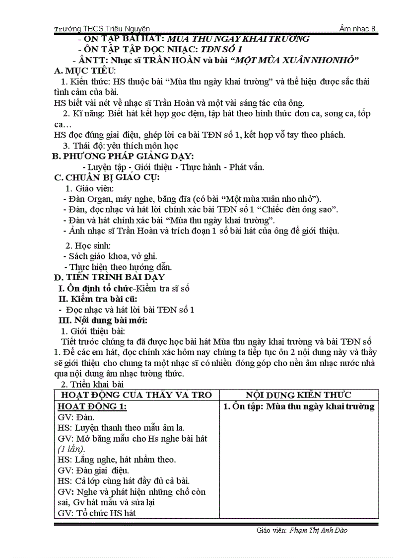 image for page Âm nhạc 8 HKI theo chuẩn KTKN