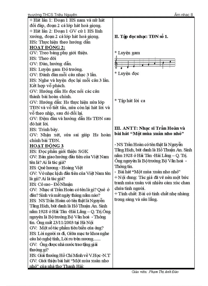 image for page Âm nhạc 8 HKI theo chuẩn KTKN