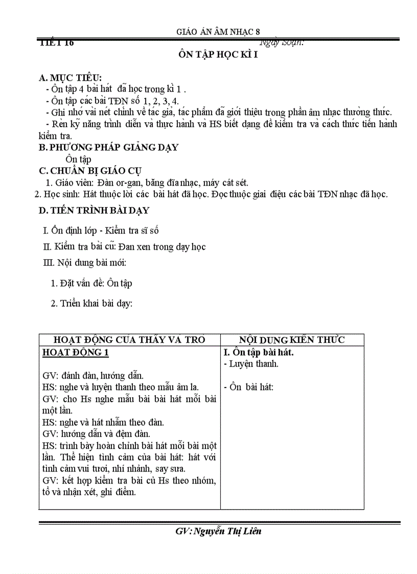 image for page Am nhac 8 theo chuan theo PPCT 2011 2012 tiết 1 19