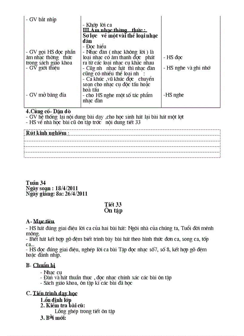 image for page Âm nhạc 8 tiết 32 33 CKTKN