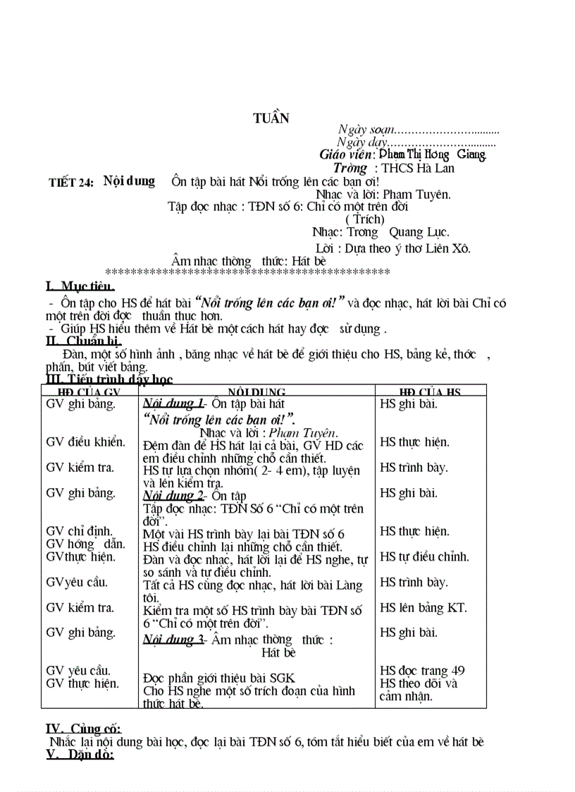 image for page Giao an am nhac 8