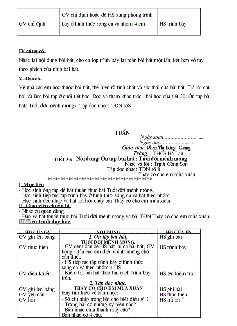 image for page Giao an am nhac 8