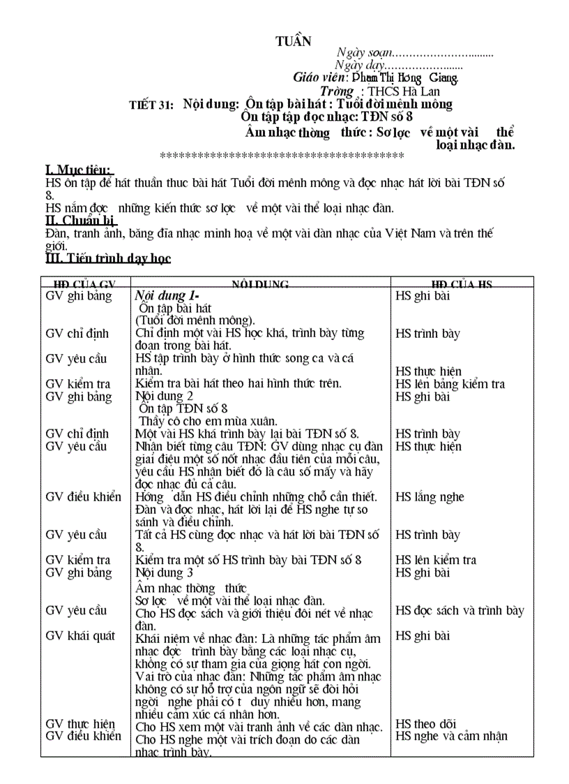 image for page Giao an am nhac 8