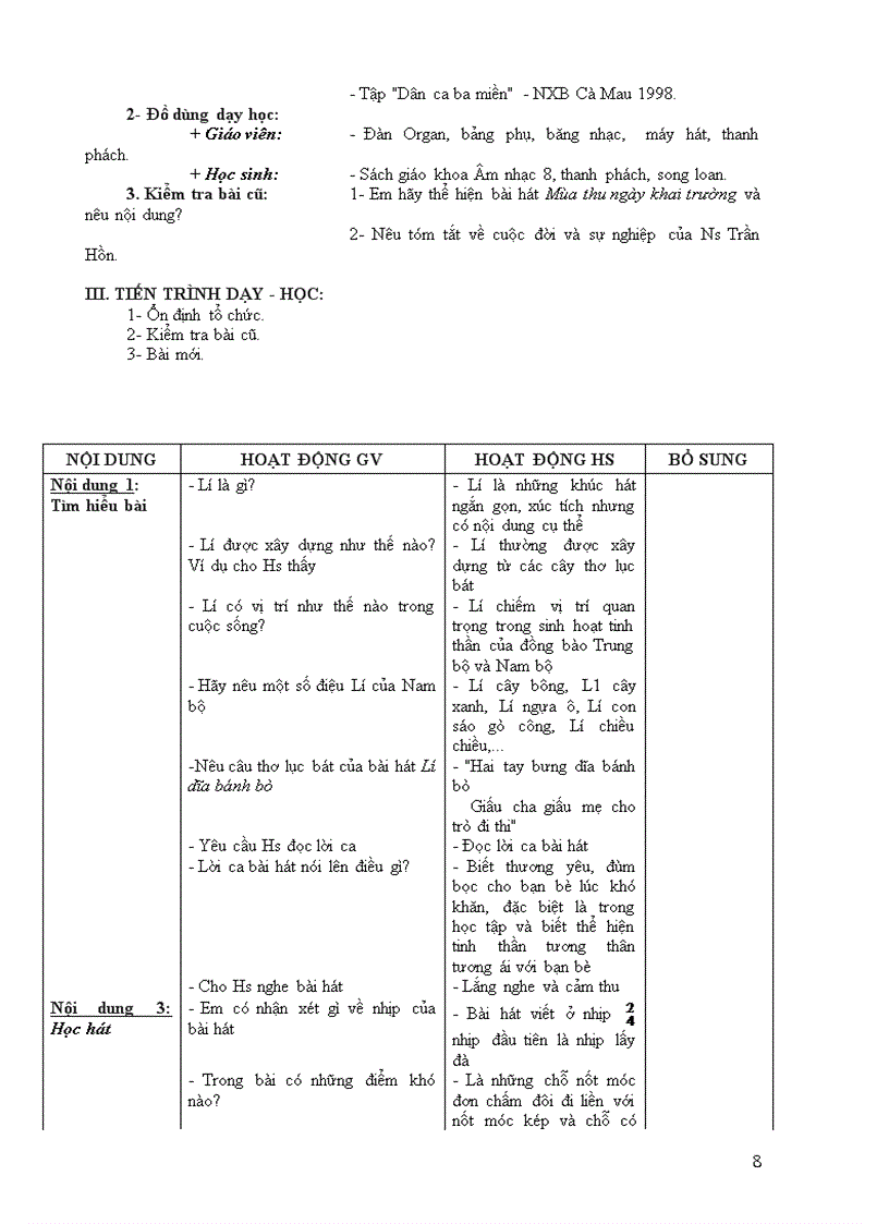 image for page Giao an âm nhạc 8 1